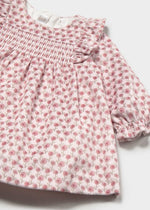 Cargar imagen en el visor de la galería, Vestido Rosa Flores Terciopelo
