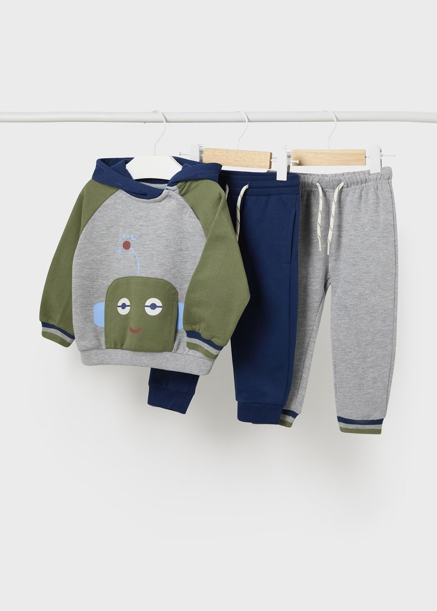 Conjunto Sudadera Robot 2 Pantalones