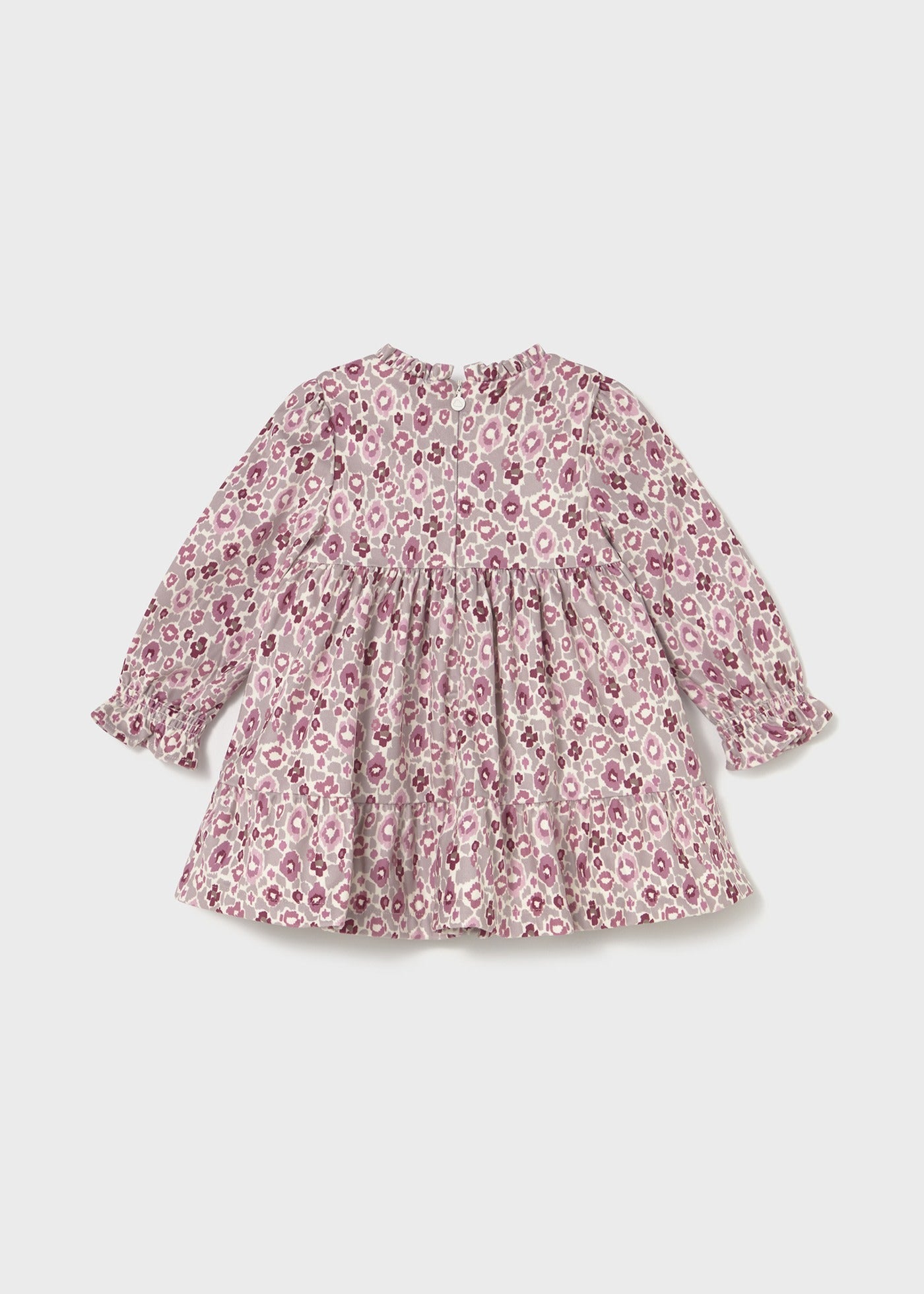 Vestido Terciopelo Estampado Rosa