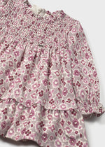 Cargar imagen en el visor de la galería, Vestido Terciopelo Estampado Rosa
