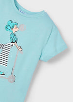 Cargar imagen en el visor de la galería, Conjunto Camiseta Patín Falda Metálica
