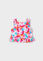 Cargar imagen en el visor de la galería, Blusa Estampado Flores Fucsia
