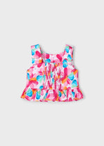 Cargar imagen en el visor de la galería, Blusa Estampado Flores Fucsia
