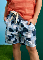 Cargar imagen en el visor de la galería, Conjunto Camiseta Veleros Short Estamadpo Azul
