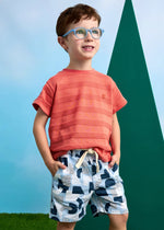 Cargar imagen en el visor de la galería, Conjunto Camiseta Veleros Short Estamadpo Azul
