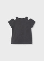 Cargar imagen en el visor de la galería, Conjunto Camiseta Gris Falda Metálica

