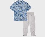 Cargar imagen en el visor de la galería, Conjunto Camisa Azul Pantalón Gris
