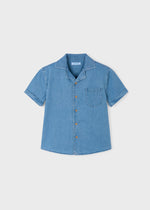 Cargar imagen en el visor de la galería, Conjunto Camisa Mezclilla Camiseta Short Rosa
