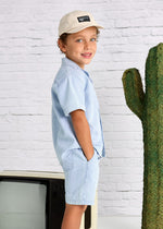 Cargar imagen en el visor de la galería, Conjunto Camisa y Short Rayas con Camiseta
