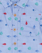 Cargar imagen en el visor de la galería, Conjunto Camisa Peces Short Mezclilla
