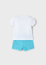 Cargar imagen en el visor de la galería, Conjunto Camiseta Estampada Short Aqua
