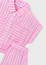 Cargar imagen en el visor de la galería, Conjunto Blusa y Short Rosa

