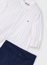 Cargar imagen en el visor de la galería, Conjunto Camisa Rayas Short Marino
