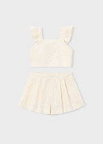 Cargar imagen en el visor de la galería, Conjunto Blusa y Short Natural
