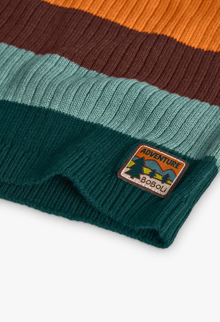 Conjunto Suéter Rayas Pantalón Verde