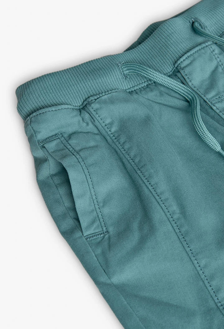 Conjunto Suéter Rayas Pantalón Verde