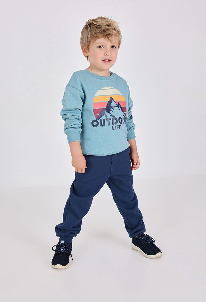 Conjunto Sudadera Azul Montaña Pantalón