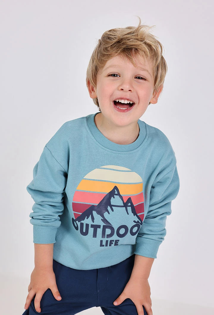 Conjunto Sudadera Azul Montaña Pantalón