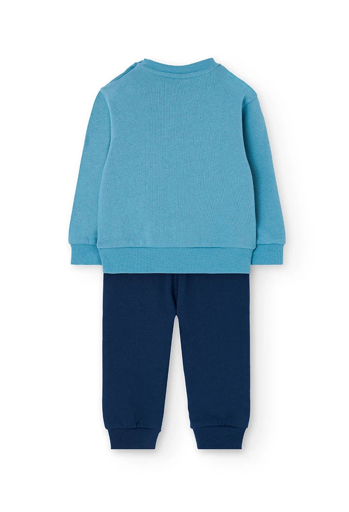 Conjunto Sudadera Azul Montaña Pantalón