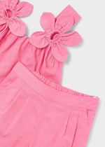 Cargar imagen en el visor de la galería, Conjunto Blusa Flores Pantalón Rosa
