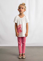 Cargar imagen en el visor de la galería, Conjunto Camiseta Flor Leggings Rosas
