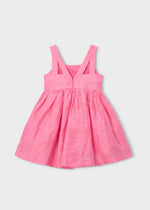Cargar imagen en el visor de la galería, Vestido Lino Rosa Flor
