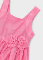 Cargar imagen en el visor de la galería, Vestido Lino Rosa Flor
