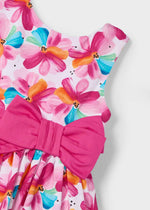 Cargar imagen en el visor de la galería, Vestido Rosa Flores Moño

