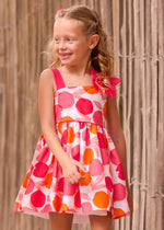 Cargar imagen en el visor de la galería, Vestido Flor Estampado Rosa Naranja
