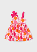 Cargar imagen en el visor de la galería, Vestido Flor Estampado Rosa Naranja
