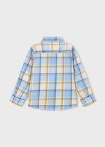 Cargar imagen en el visor de la galería, Conjunto Camisa Azul Pantalón Topo
