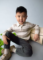 Cargar imagen en el visor de la galería, Suéter Tipo Polo Rayas
