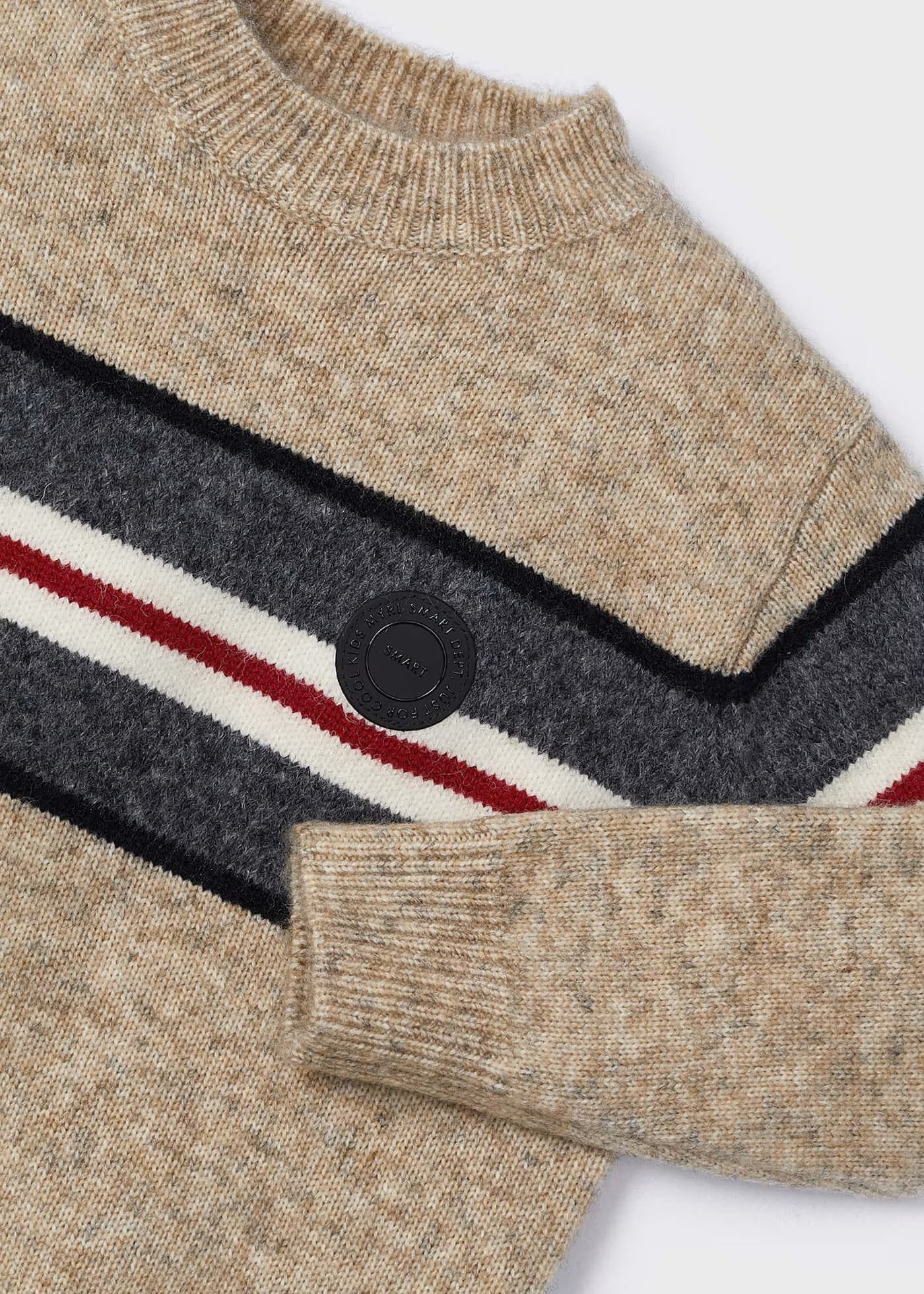 Conjunto Suéter Rayas Pantalón Rojo