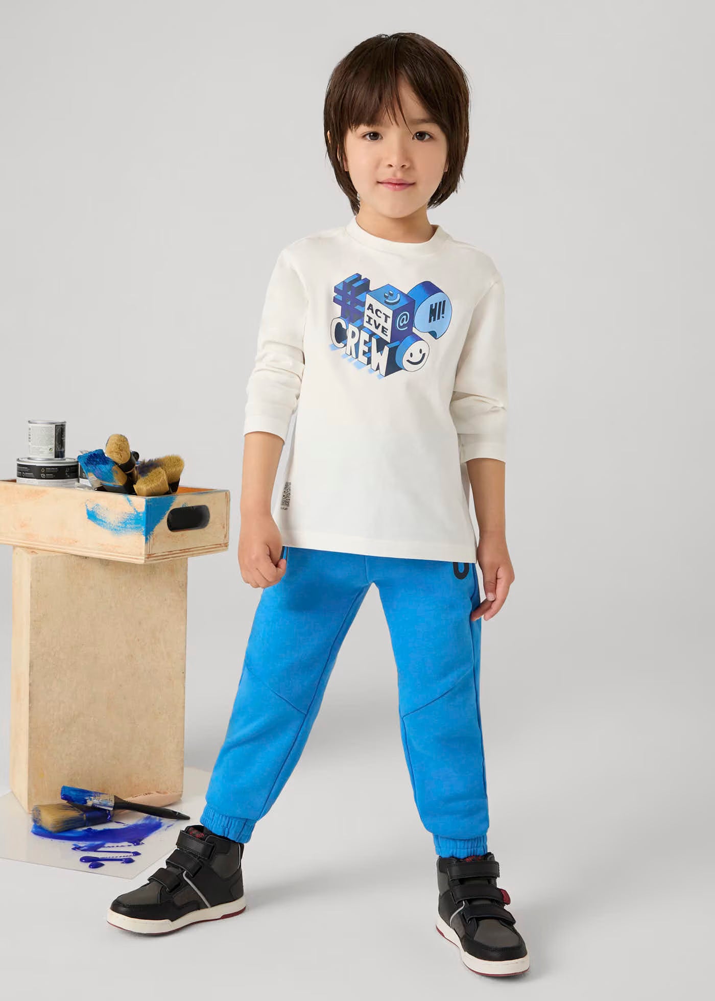 Conjunto Sudadera Camiseta y Pantalón Azul