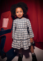 Cargar imagen en el visor de la galería, Vestido Cuadros Moños
