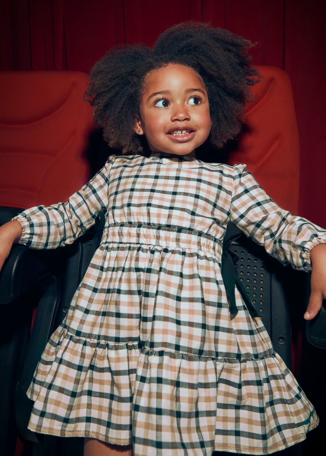 Vestido Cuadros Moños