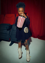 Cargar imagen en el visor de la galería, Vestido Marino con Bolso
