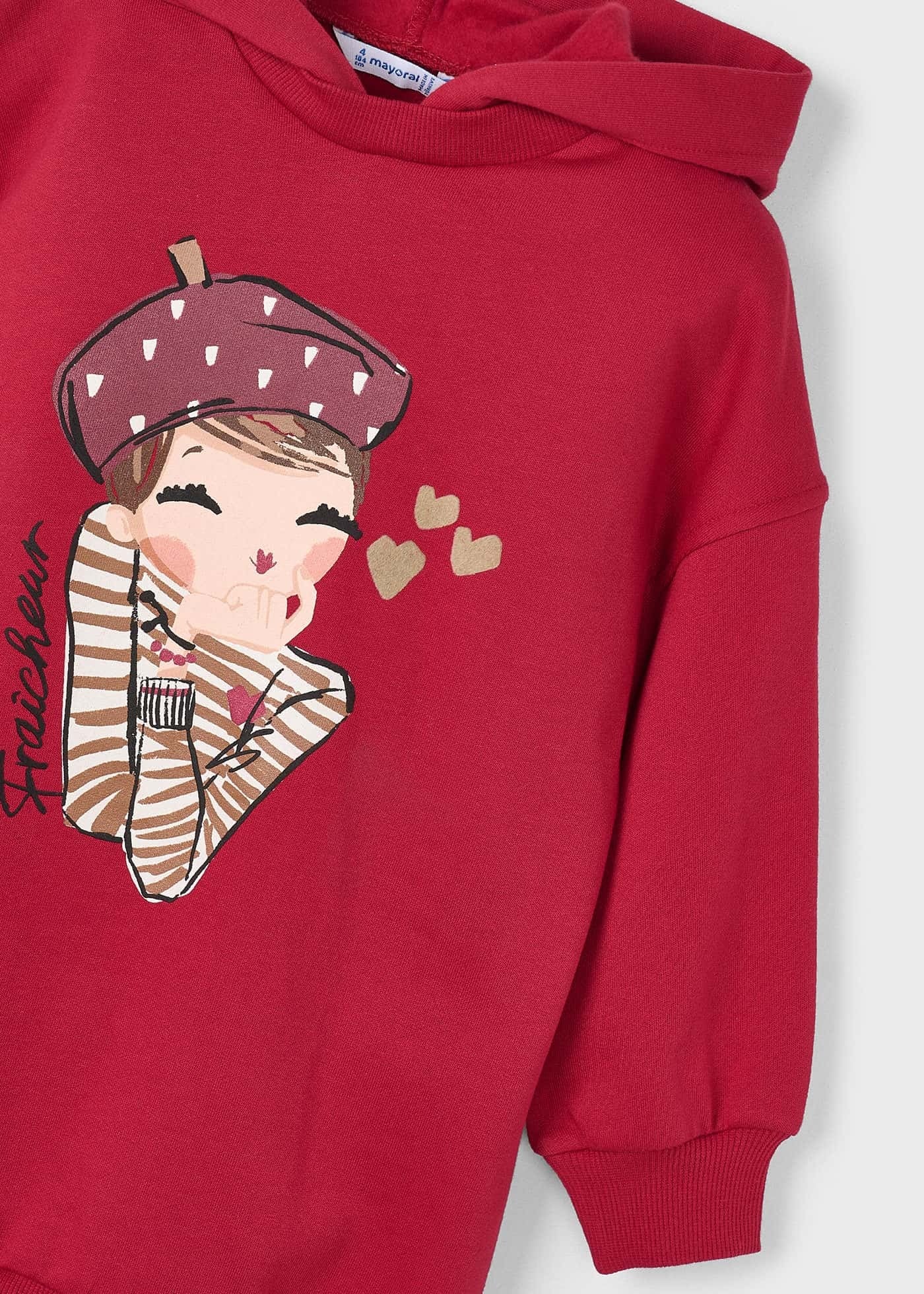 Vestido con Capucha Roja