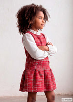 Cargar imagen en el visor de la galería, Vestido Tweed Rojo

