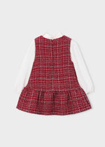 Cargar imagen en el visor de la galería, Vestido Tweed Rojo
