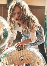 Cargar imagen en el visor de la galería, Vestido Tweed Azul Moños
