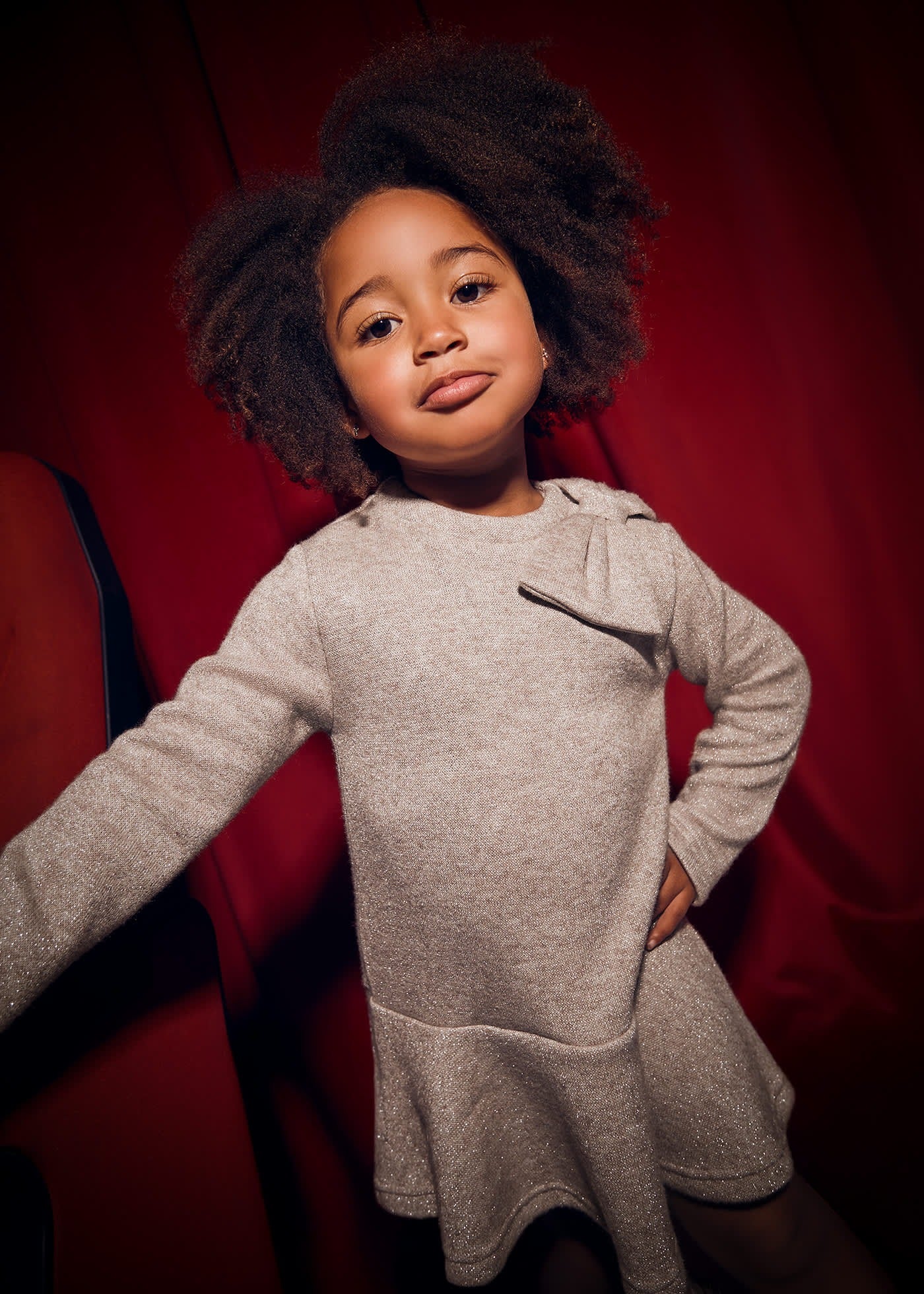 Vestido Beige Glitter