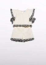 Cargar imagen en el visor de la galería, Conjunto Blusa y Short Bordado
