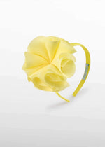 Cargar imagen en el visor de la galería, Diadema Flor Gasa Amarillo
