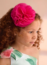 Cargar imagen en el visor de la galería, Diadema Flor Gasa Fucsia
