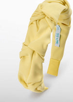 Cargar imagen en el visor de la galería, Diadema Crepe Amarillo
