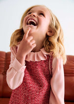 Cargar imagen en el visor de la galería, Vestido Tweed Cuello Volante
