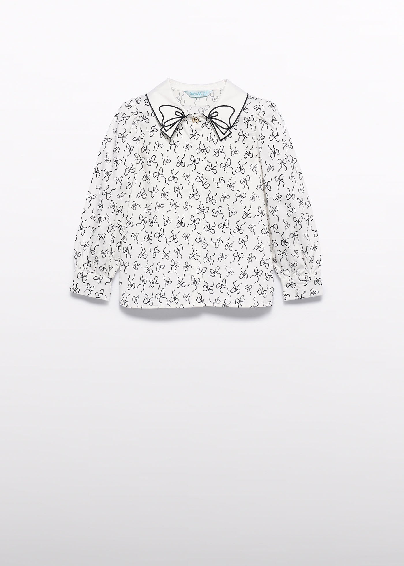 Conjunto Camisa Moños Falda Negra