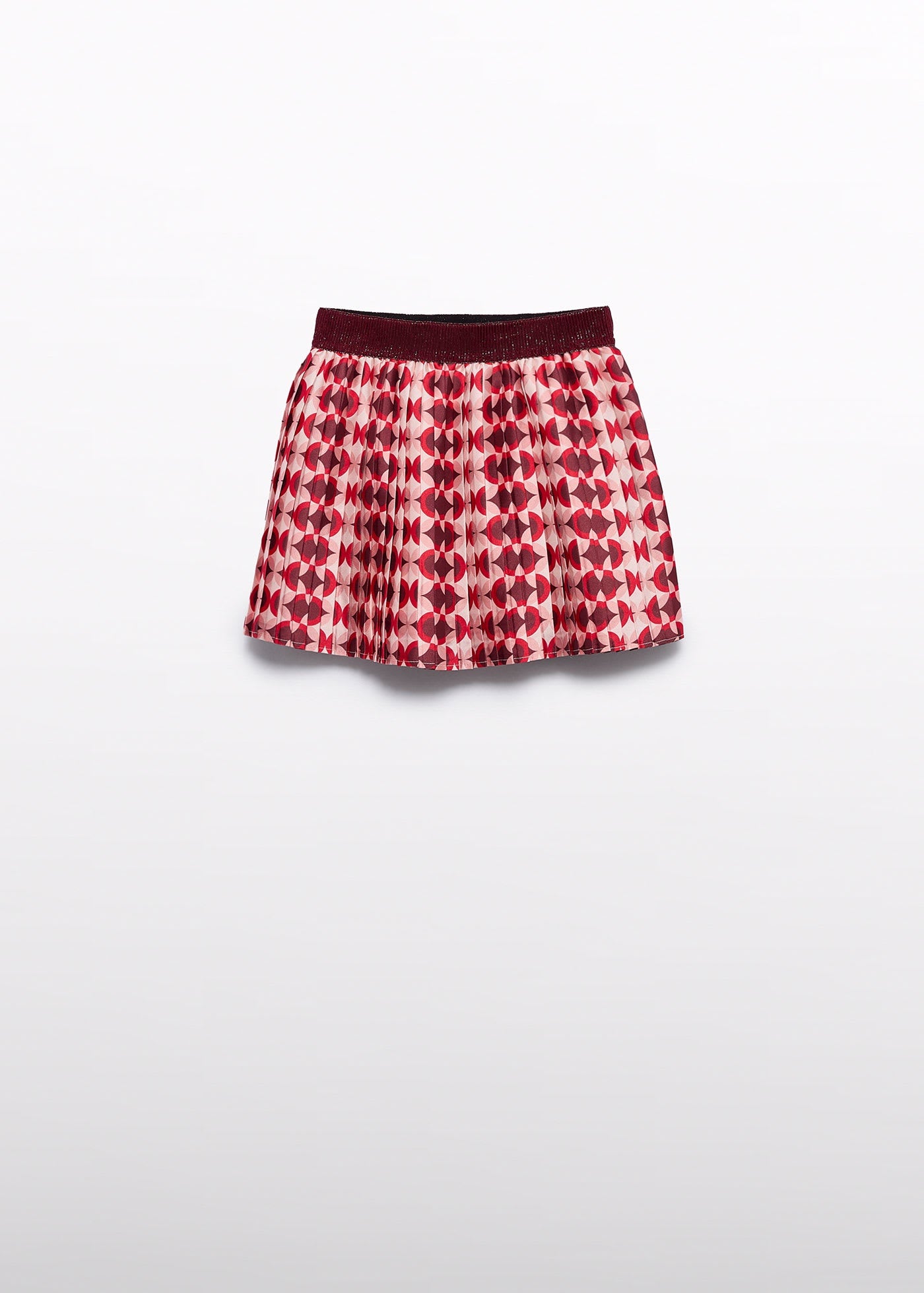 Conjunto Sudadera Roja Falda Plisada