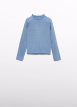 Cargar imagen en el visor de la galería, Conjunto Suéter Azul Falda Tweed
